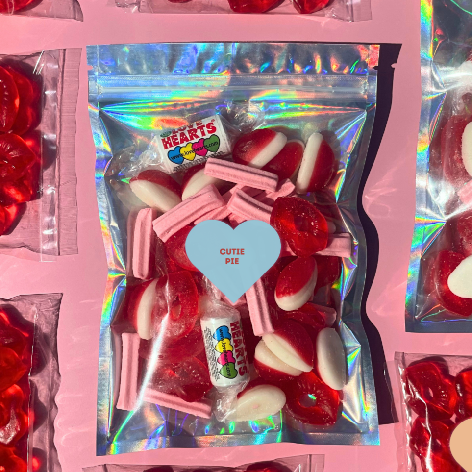 Candy Heart Valentine's Day Lolly Bags - Large