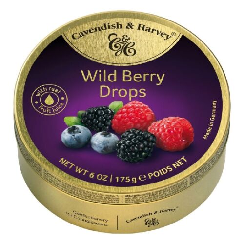 Cavendish & Harvey Travel Tin - Wild Berry Drops 175g