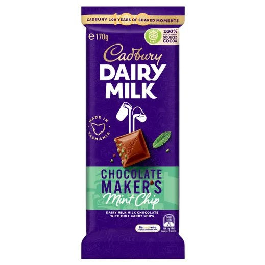 Cadbury Dairy Milk Chocolate Maker's Mint Chip 170g