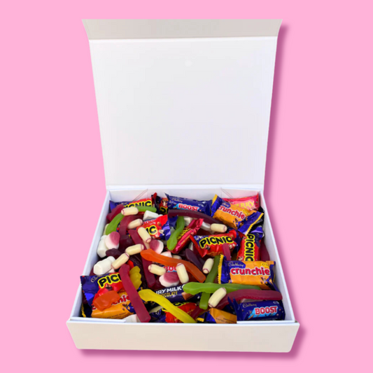 chocolate and lolly gift box