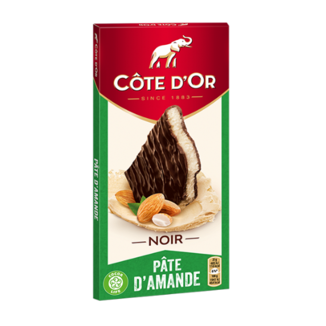 Cote D'Or Noir (Almond Filling) - 200g