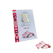 Cremamel Nuga Luxury Nougat Bites packaging with nougat pieces on a white background