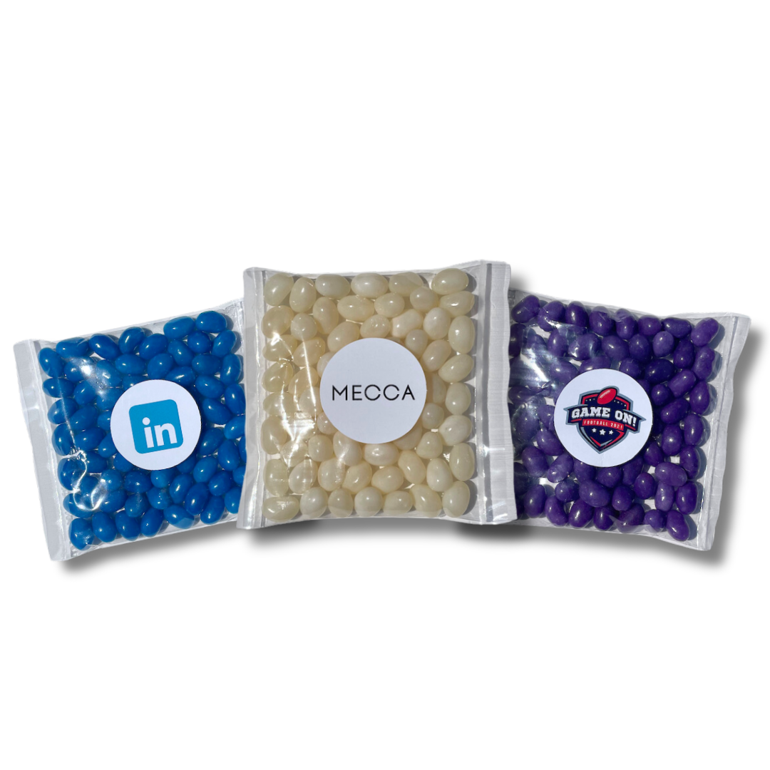 Personalised Mini Lolly Bags - Jelly Beans - 75g