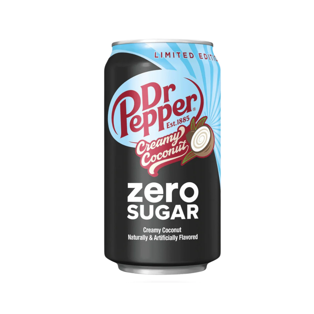 Dr Pepper Creamy Coconut Zero Sugar - 355ml - Sweet As