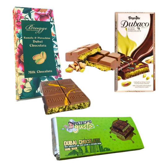 Dubai Chocolate Bundle 3 x 200g Blocks
