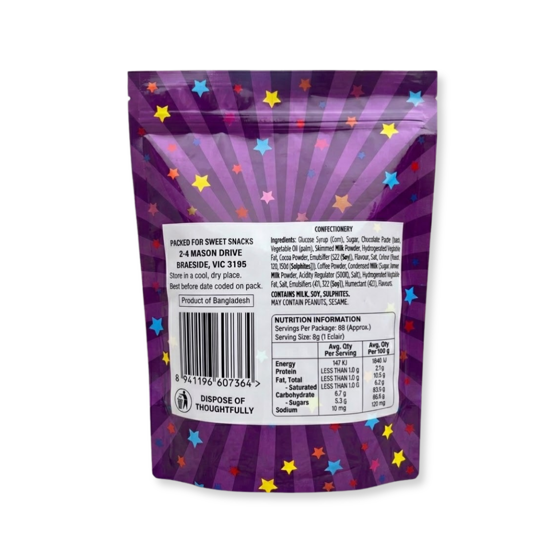 Kandy man assorted eclairs stand up bag 700g