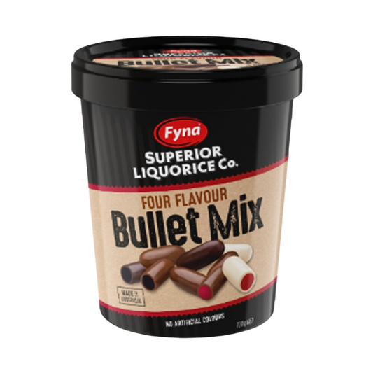 Fyna Liquorice Bullet Mix / Four Flavour / 700g tub