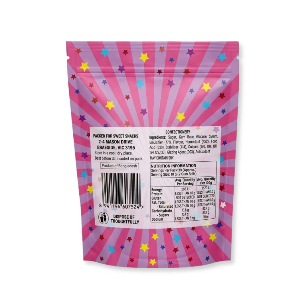 Kandy man large gumball stand up bags 700g
