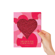 Giant Milk Choc Red and Pink Speckle Heart - 100g