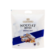 Packaging of Golden Boronia Nougat Bites on a white background