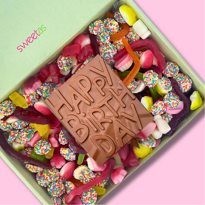 Happy Birthday Chocolate & Lolly Gift Box (1.6kg) – Perfect Gift Delivery