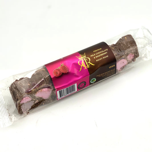 Premium Milk Chocolate & Raspberry Rocky Road