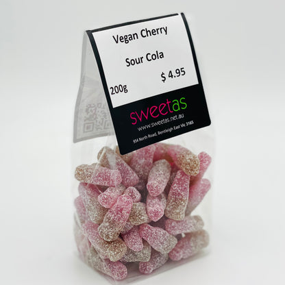 Sour Cherry Cola Bottles (Vegan) 200g
