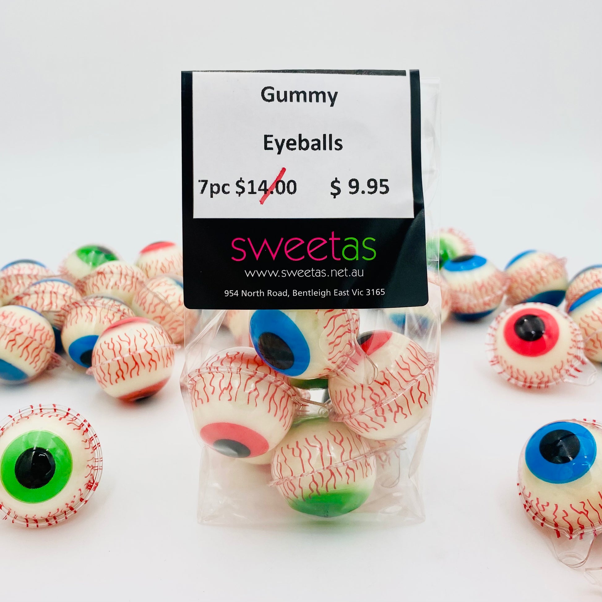 Gummy Eyeballs 7 piece Sweet As