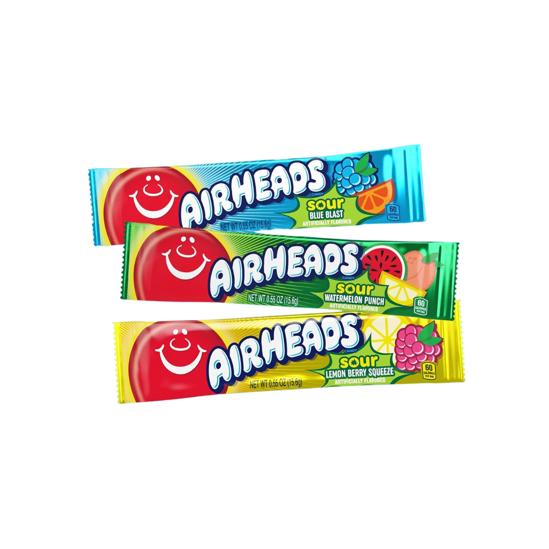 Airheads Sour 6 Bars Assorted Flavours