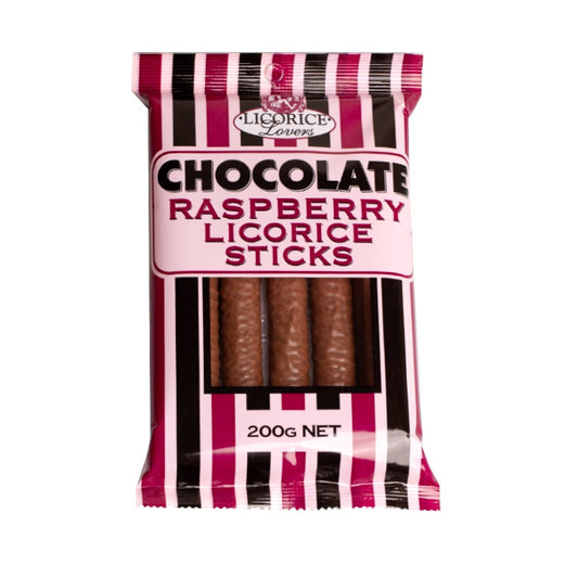 Licorice Lovers Chocolate Raspberry Licorice Sticks