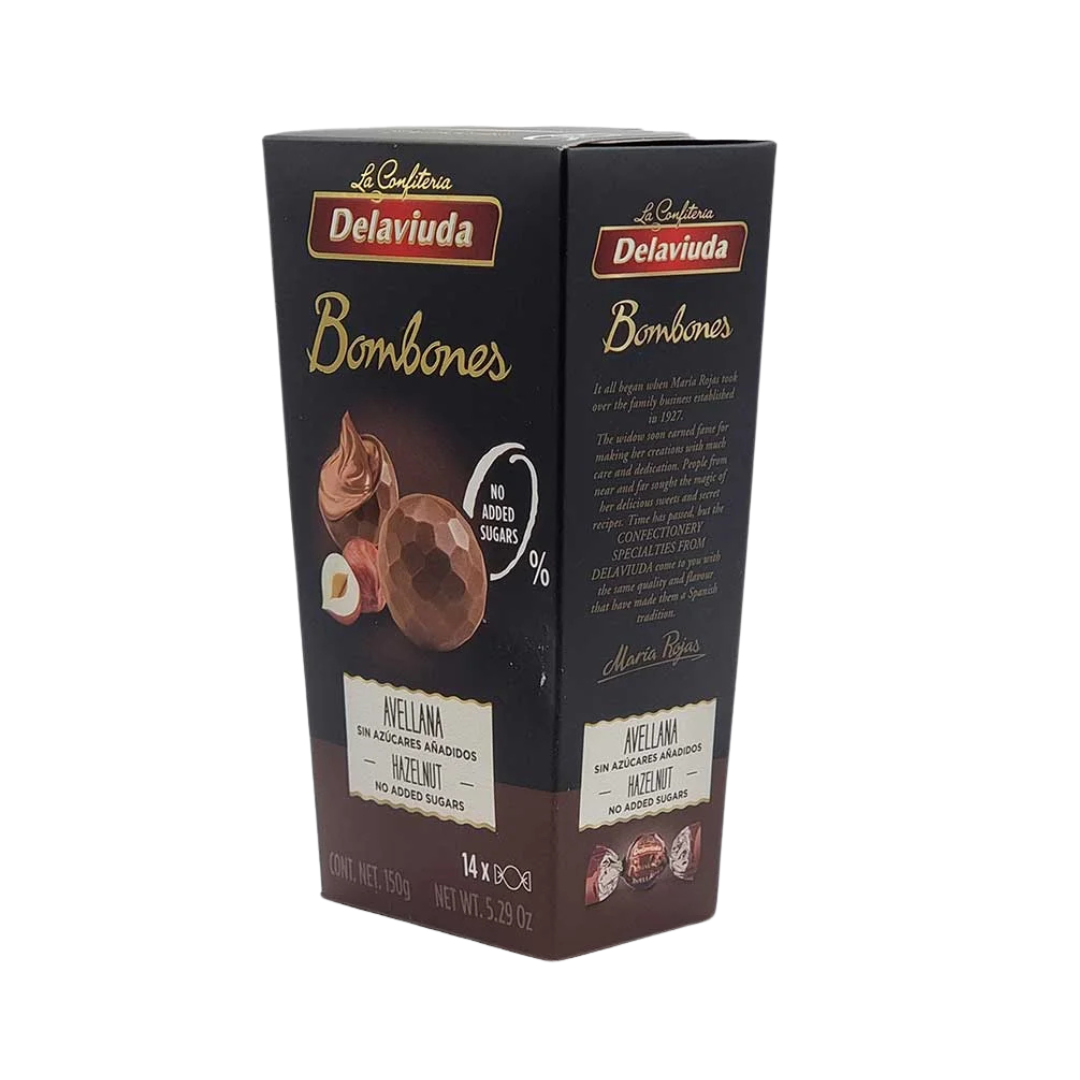 La Confiteria Delaviuda Bombones - Milk Hazelnut No Added Sugar - 150g
