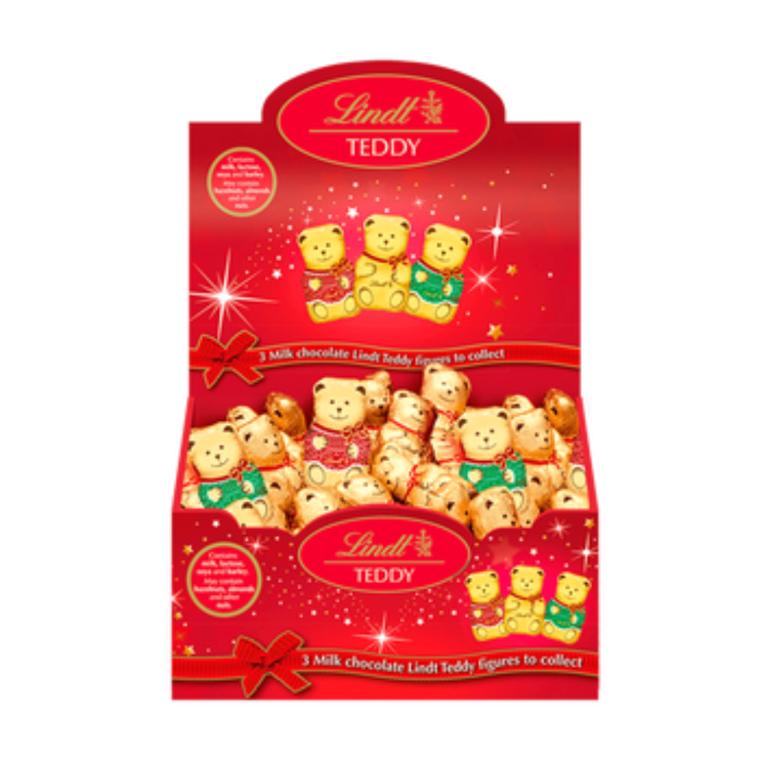 Lindt Gold Christmas Teddy's - Box of 100