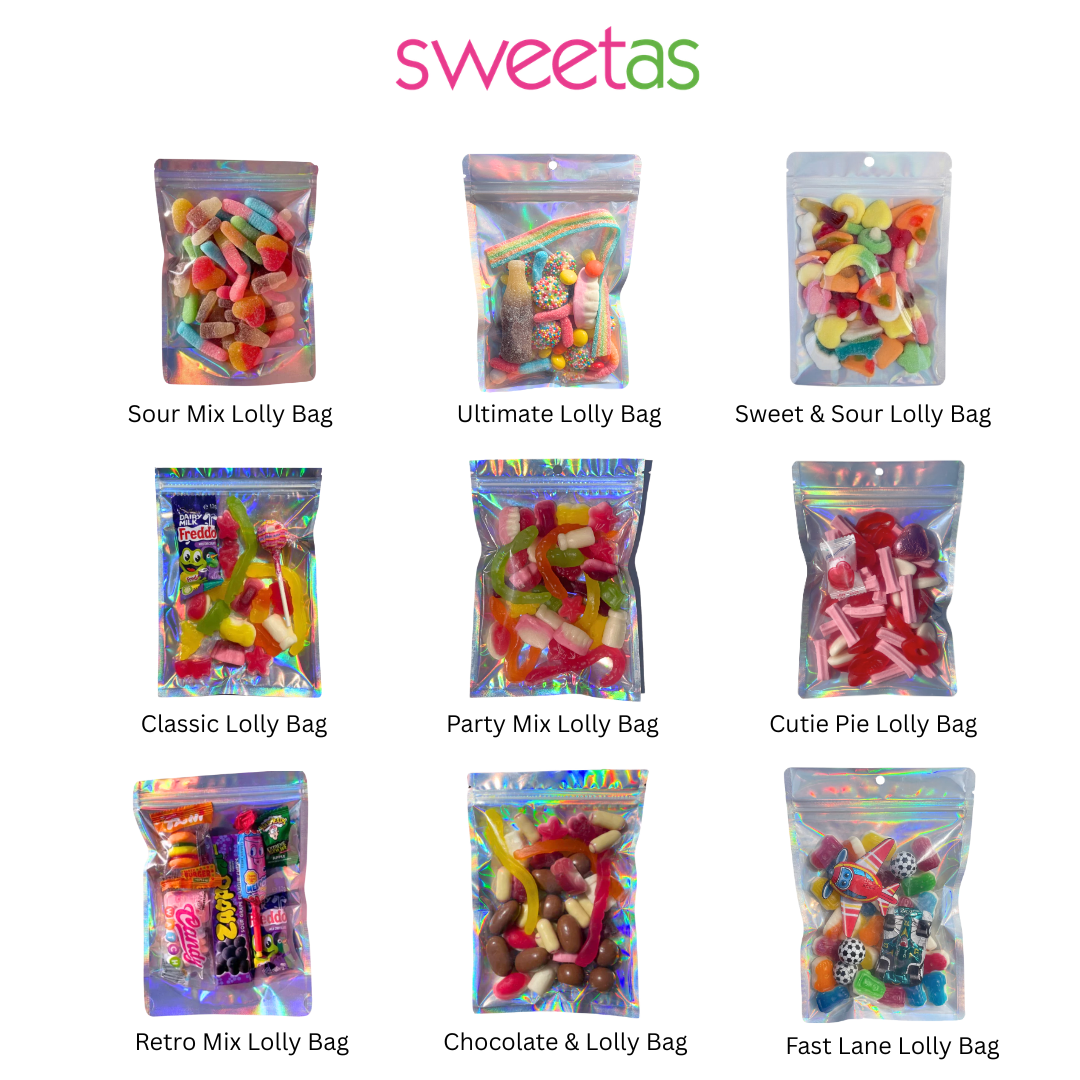 Personalised Birthday Party Lolly Bags (min 12)