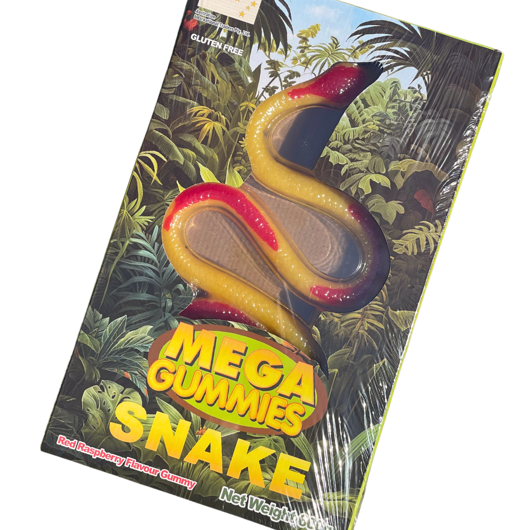 Mega Gummies Snake - Raspberry Python 600g – Sweet As