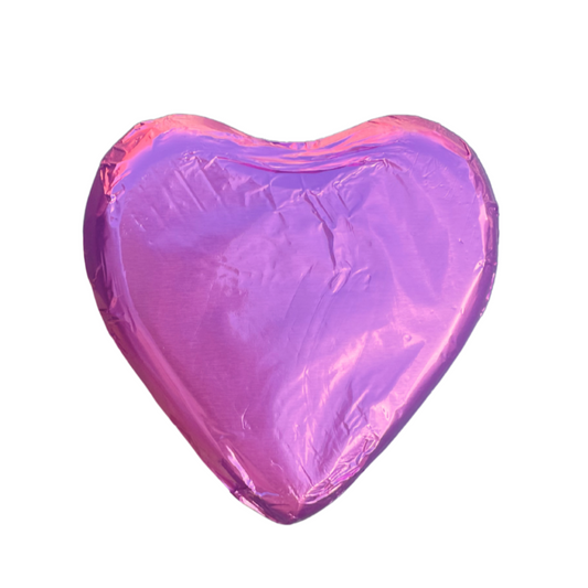 Milk Chocolate Hearts in Pink Foil - Pink Lady 30g