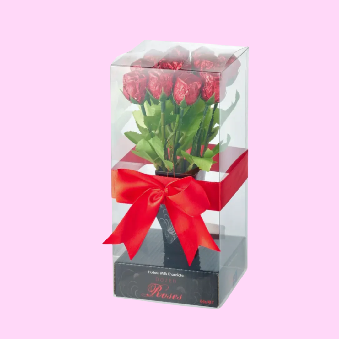 Milk Chocolate Roses - Dozen - 180g Box