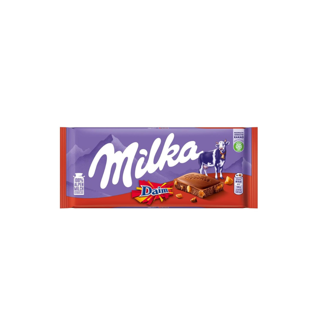 Milka Daim Chocolate Bar 100g