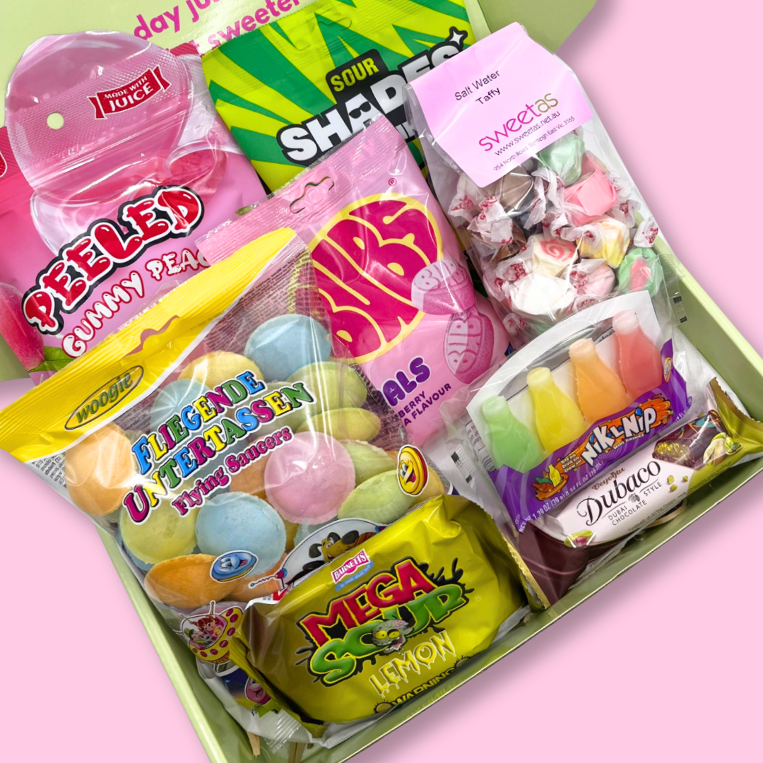 Trending TikTok Candy Gift Box – Peelable Candy, Dubai Chocolate & Swedish Candy