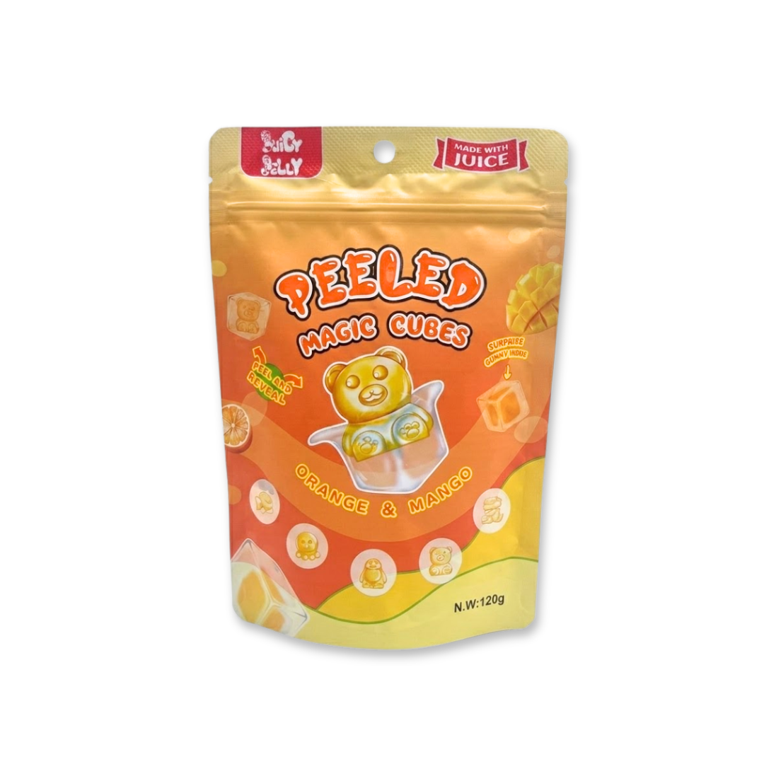 Peeled Magic Cubes Orange & Mango 120g