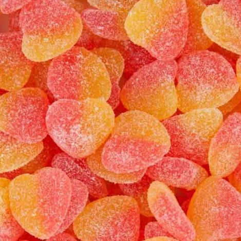Sour Peach Hearts - 2.5kg Bag