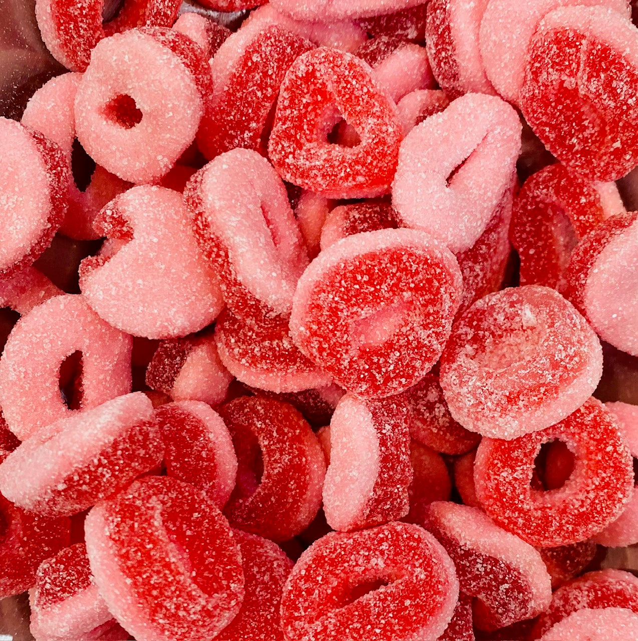 Sour Strawberry Rings - 400g