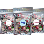 Personalised Christmas Lolly and Chocolate Bag 200g (minimum 24)