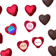 Personalised Milk Chocolate Heart - Mini 3.5cm 8g