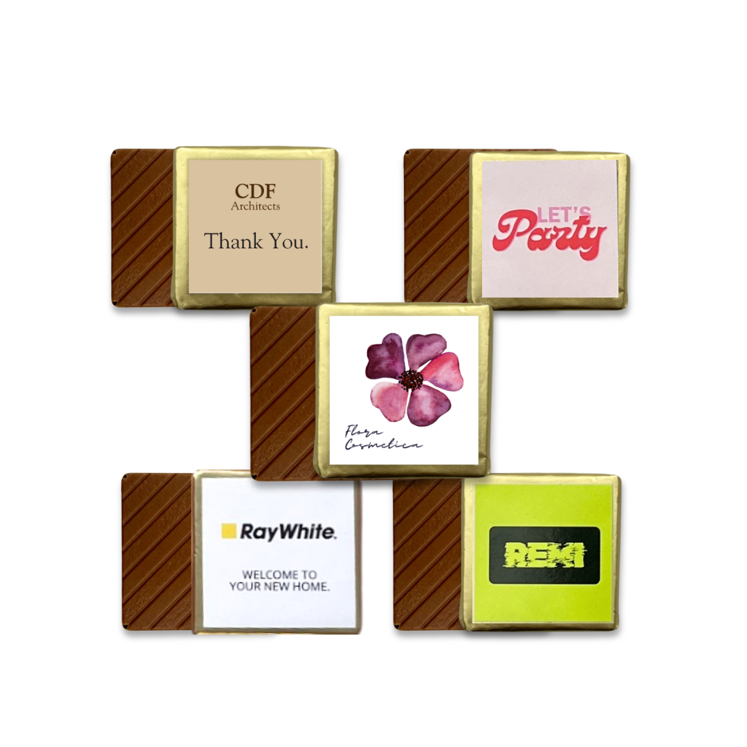 Personalised Milk Chocolate Squares 6g