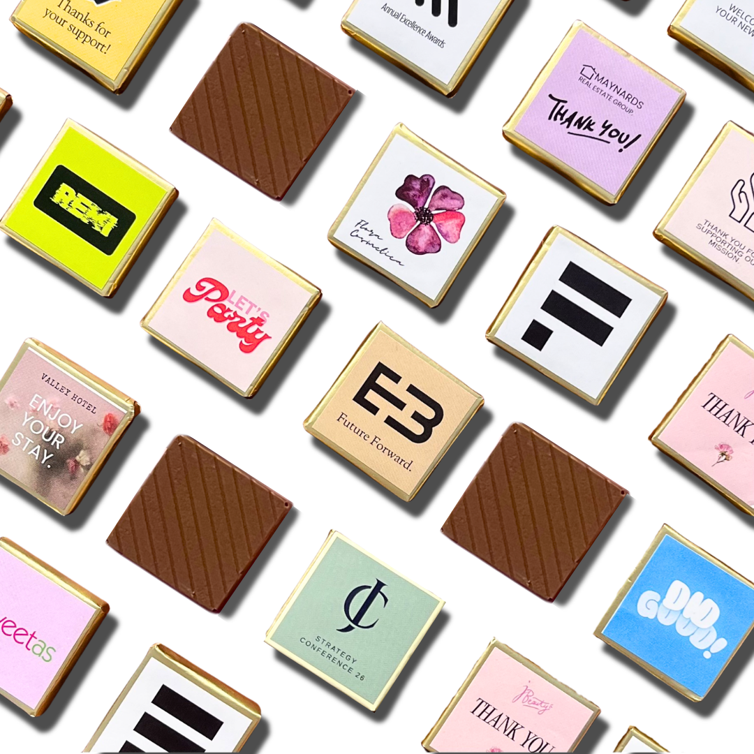 Personalised Milk Chocolate Squares 6g