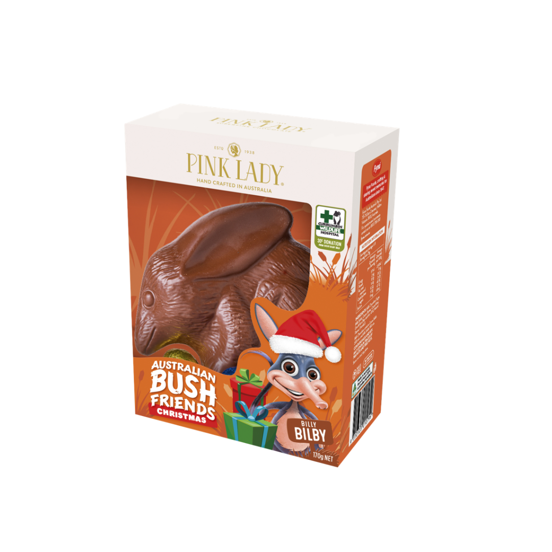 Pink Lady Milk Chocolate Bilby 150g