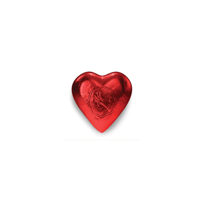 Pink Lady Red Milk Chocolate Heart - Bulk 125 Heart Tub