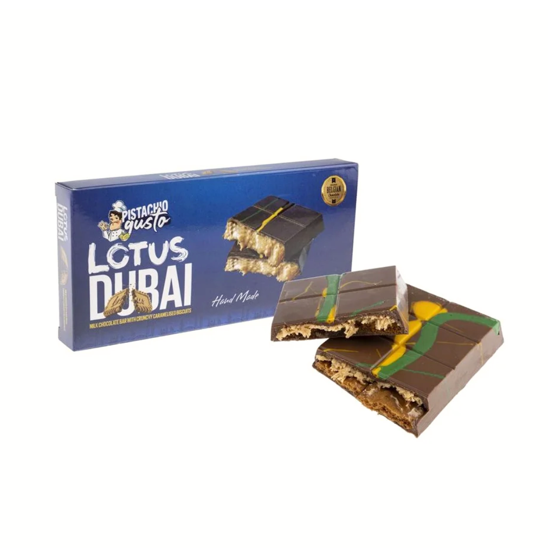 Pistachio Gusto Lotus Biscoff Dubai Chocolate 200g