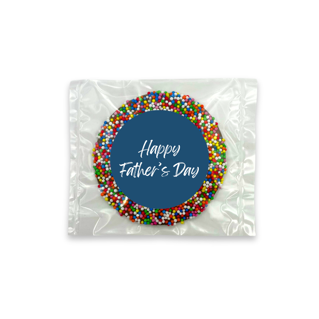 Father's Day Milk Speckle Chocolate 40g (8.5cm diameter)