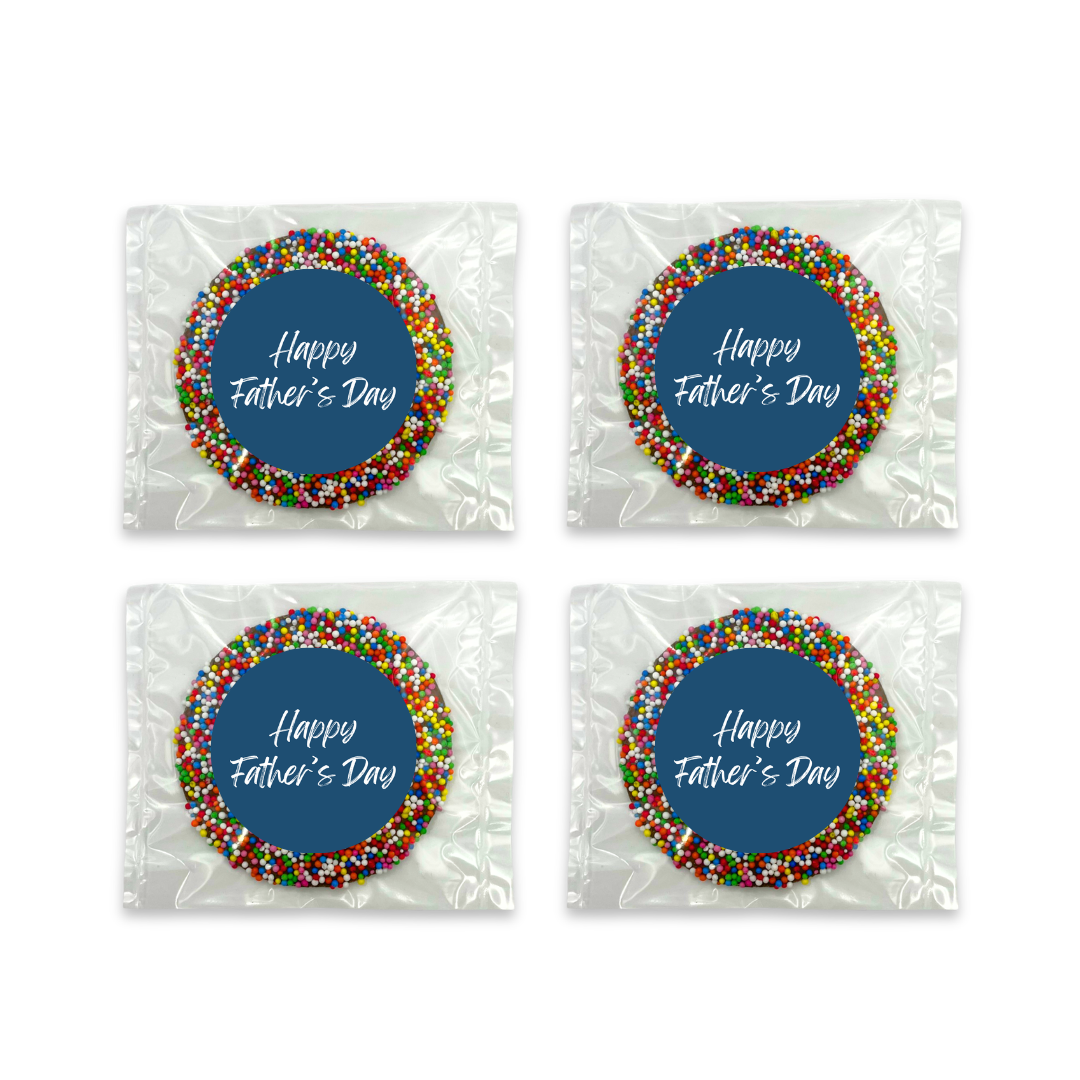Father's Day Milk Speckle Chocolate 40g (8.5cm diameter)