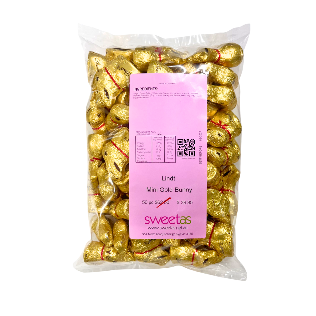 Lindt Mini Gold Bunny - 50 piece