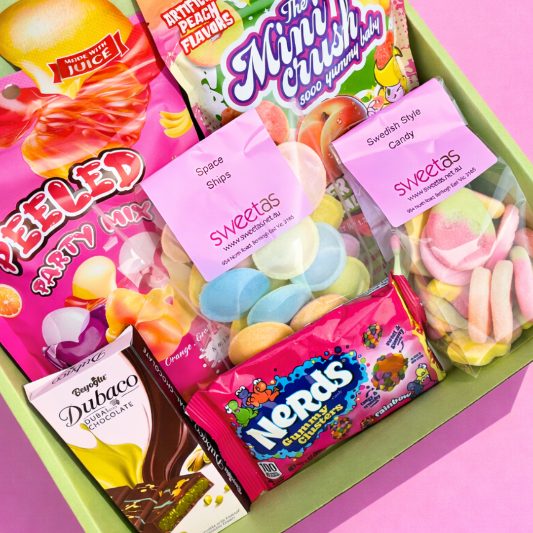 Trending TikTok Candy Gift Box – Peelable Candy, Dubai Chocolate & Swedish Candy