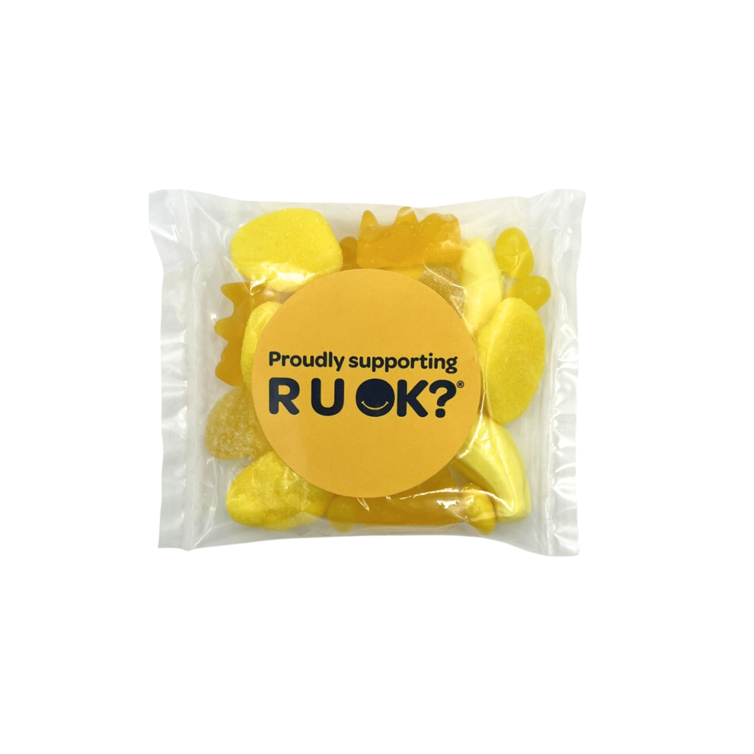 R U OK? Day Mixed Yellow Lolly Bag 75g