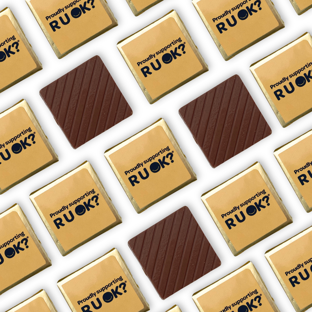 R U OK? DAY Mini Chocolate Squares 6g (min 40)