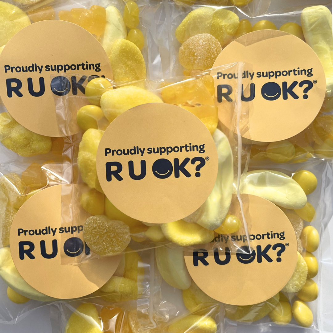R U OK? Day Mixed Yellow Lolly Bag 75g