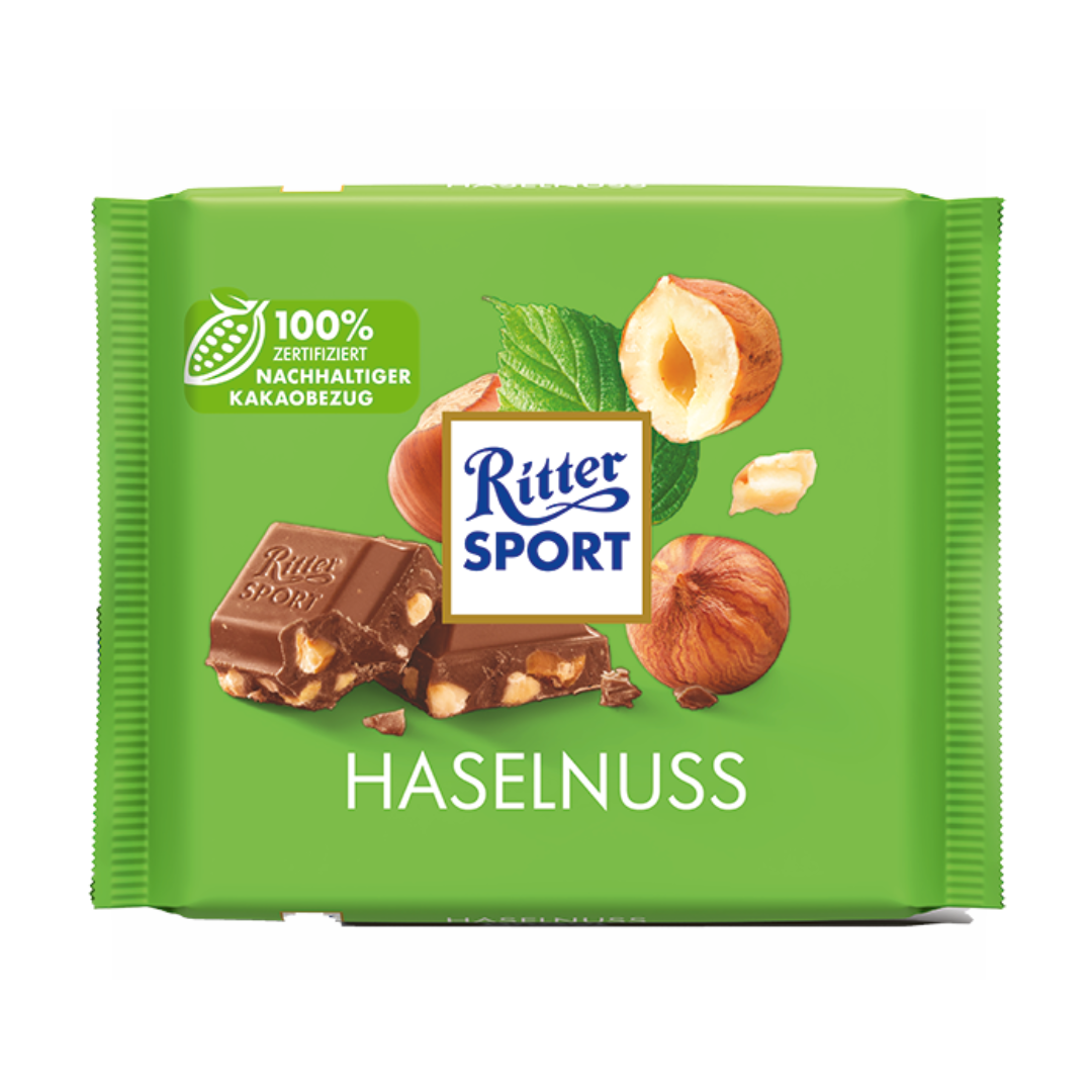 Ritter Sport Haselnuss (hazelnut) - 100g