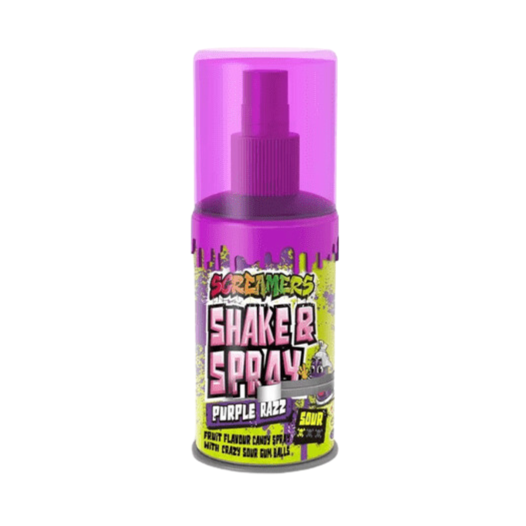 Screamers Shake & Spray Purple Razz – Sweet As