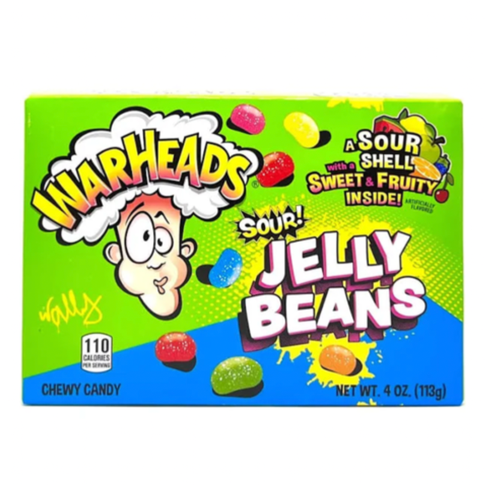 Warheads Sour Jelly Beans 113g Box