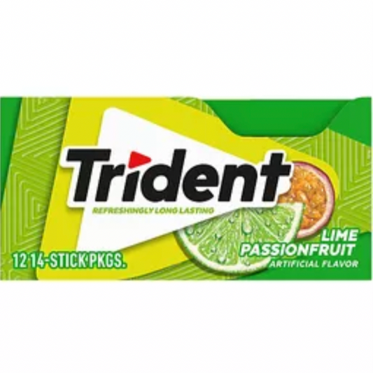 Trident Sugar Free Gum / Lime Passionfruit
