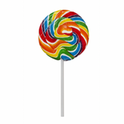 Rainbow Swirly Pops Lollipops - 10 pack